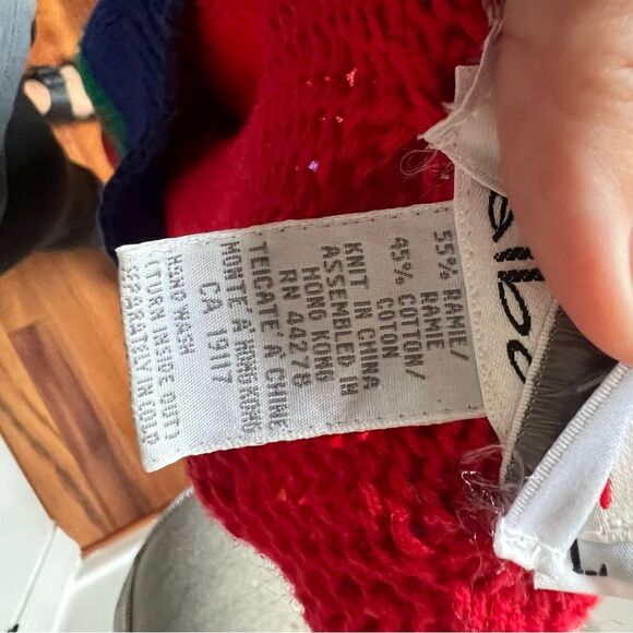 Vintage Talbots Size Large Womens Hand Knitted Christmas Sweater Ornaments - Picture 6 of 6